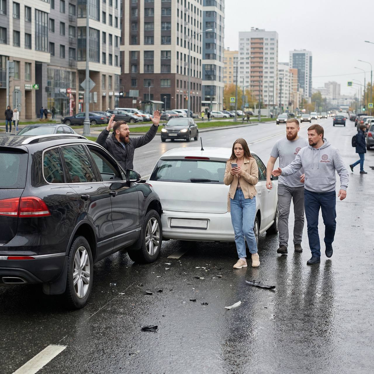 Конфликтная ситуация на дороге